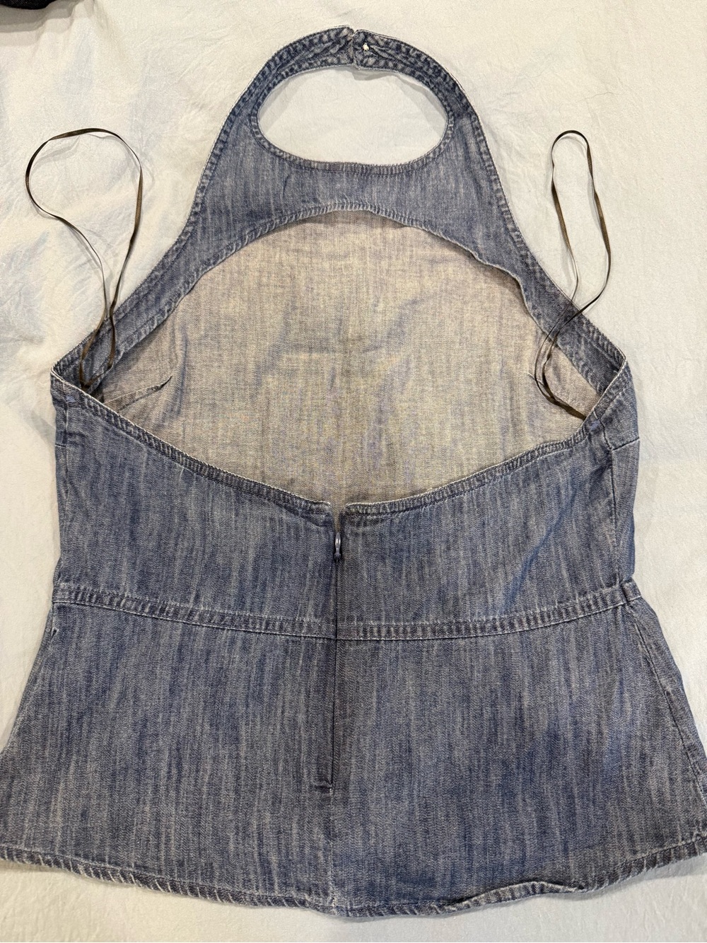H&M Denim Blue Halter Overalls Top